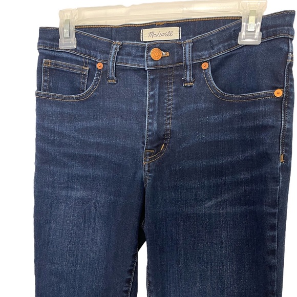 Madewell High Rise Skinny Dark Washed Jeans Size 28 - Picture 3 of 13